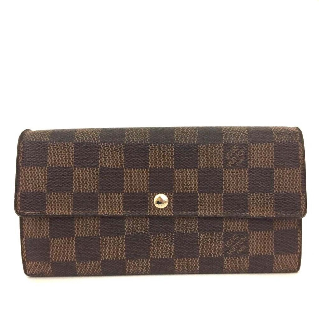 0404140 Louis Vuitton Damier Porte Feuille Sarah Long Bifold Wallet